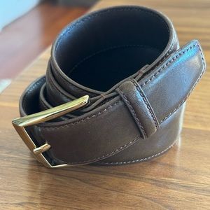 Jos.A.Bank Leather Belt with Gold Buckle Size 36 Men’s